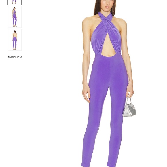 Norma Kamala Cross Halter Jumpsuit - Picture 2 of 3